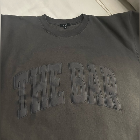 THE BAR VARSITY SWEATSHIRT SLATE GREY! Perfect condition - Picture 4 of 6